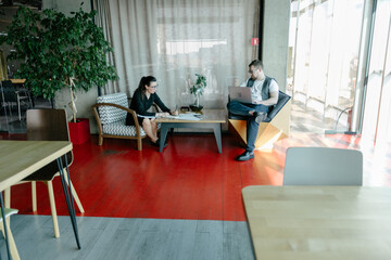 office workers doing paperwork