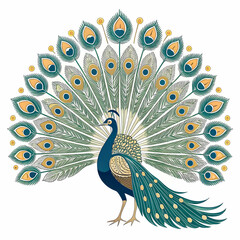 peacock logo illustration