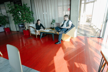 office workers doing paperwork