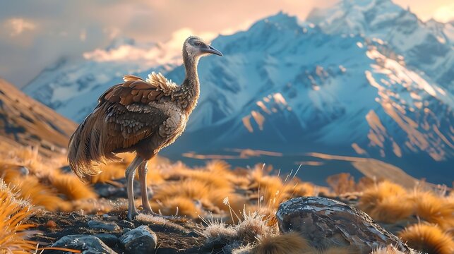 Moas were large, flightless birds native to New Zealand, belonging to the ratite group, which includes ostriches and emus. They varied in size, with some species reaching up to 3.6 meters tall. Moas h