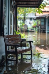 The street scene after the flood recedes