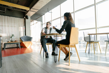 office workers doing brainstorming
