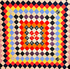 antique square quilt