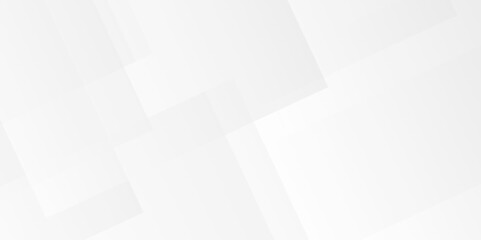 White and gray overlap triangle geometric technology pattern. minimal rectangle randomly arranged white lines transparent web square background layers. overlapping presentation design.	
