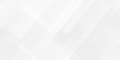Vector white and gray overlap triangle geometric technology pattern. minimal rectangle arranged white lines transparent web square background layers. overlap web presentation design.