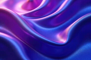 Ethereal metallic folds in shades of indigo and violet, purple, abstract
