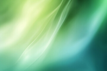 Obraz premium Abstract Green and Blue Gradient Background with Smooth Flowing Lines and Light Effects