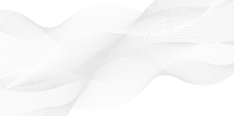 Abstract dynamic creative smooth beautiful space digital composite sound and wave bland line. frequency flow business stripe gradient white vector technology template background.