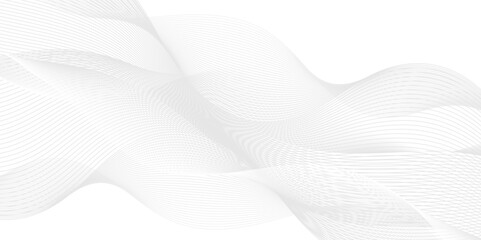 Abstract dynamic creative smooth beautiful space digital composite sound and wave bland line. frequency flow business stripe gradient white vector technology template background.