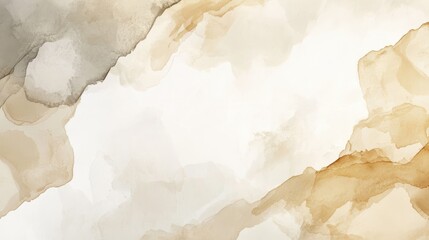 Watercolor abstract art background vector. Wallpaper design with paint brush beige watercolor. Illustration for prints, wall art, cover and invitation cards.