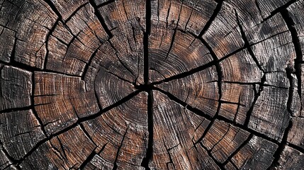 Fototapeta premium Wood grain pattern natural environment close-up textured surface abstract conceptual art