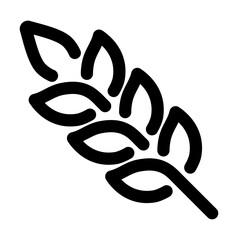 icon a wheat stalk symbolizing grains carbohydrates fiber and plant-based nutrition.