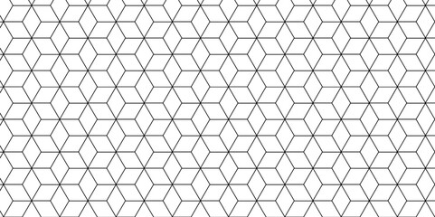 Fototapeta premium Vector tiles gradient science web tech connection triangle diamond honeycomb hexagon art. Seamless pattern with hexagon square cube geometric pattern shapes grid metal element texture design. 