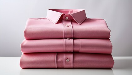 pink shirt on a white background