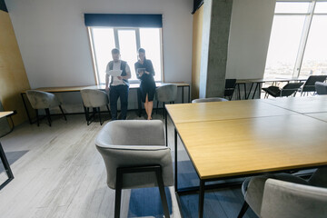 office workers doing brainstorming