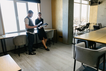 office workers working together