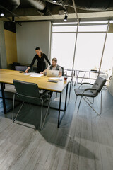 office workers working together