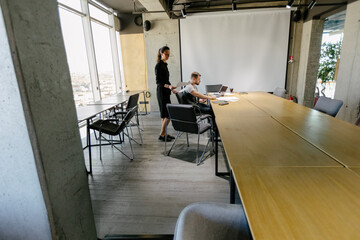 office workers working together