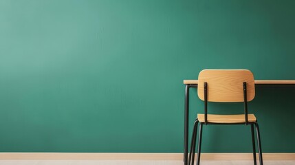 Simplified digital classroom environment with crisp visuals, organized elements, and calm ambiance, Digital Classroom, Minimalist presentation