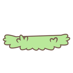 Cartoon grass illustration