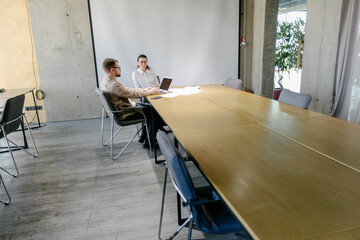 office workers working together