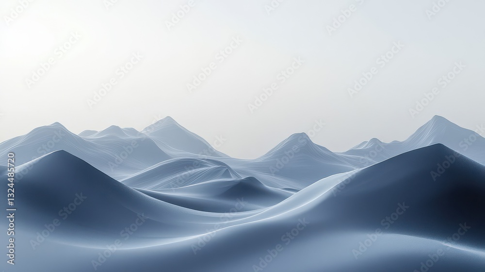 Poster minimal abstract landscape background with a modern and concise graphics