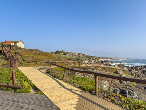 S. Paio beach in Labruge. Regional Protected Landscape of the Vila do Conde Coast and Mindelo Ornithological Reserve, Portugal