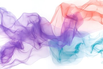 Bright, soft gradients of purple, turquoise, and coral merging into one another, evoking a sense of motion and tranquility, ideal for creative and inspirational purposes.