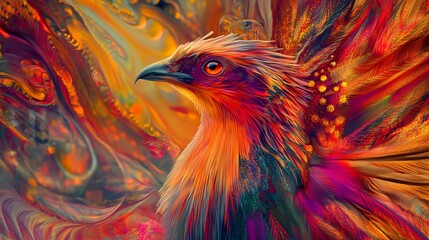 Fototapeta premium Abstract Vibrant and Colorful Generative AI Artwork for Modern Design Projects