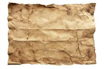 Fototapeta premium Detailed view of old brown paper with subtle corrugation and speckled imperfections