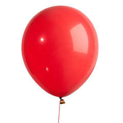 Red Balloon Isolated on Transparent Background