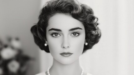 Enhanced soft curls with pearl accents romantic contemporary style