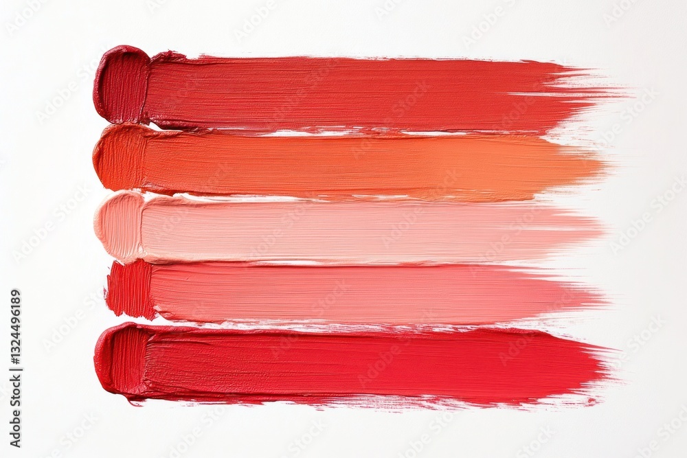 Poster smooth red gradient with soft blur transitioning from deep crimson to light coral tones
