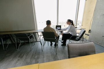 office workers working together