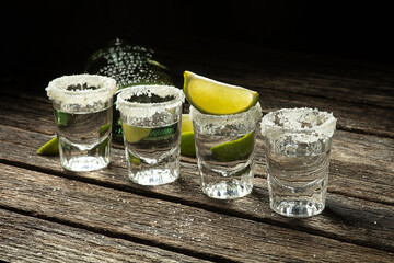 Four Shots of Blanco Tequila