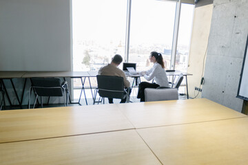 office workers working together