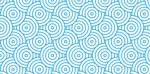 Overlapping creative diamond circle abstract blue pattern waves texture. geometric digital fabric pattern circles fabric pattern spiral round use for template, material, element, ornament background.	