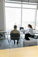 office workers working together