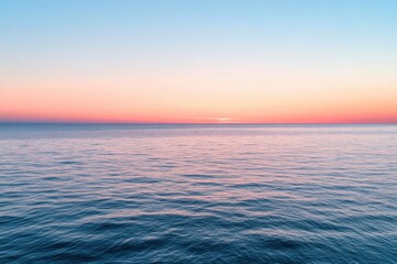 Obraz premium This photo captures a painting depicting a colorful sunset over the vast expanse of the ocean creating a mesmerizing view An abstract rendition of a tropical sunset on the ocean .