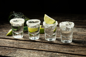 Four Shots of Blanco Tequila