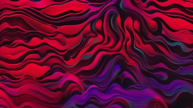 colored wave animation on black background