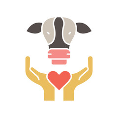 Ethical consumption flat icon.Vector isolated element