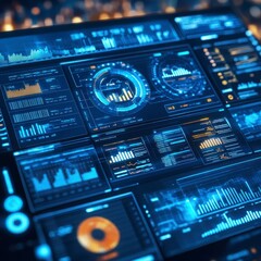 Obraz premium Digital Data Visualization