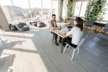office workers working together