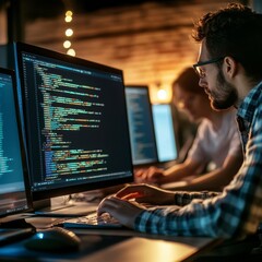 Focused Programmer at Work