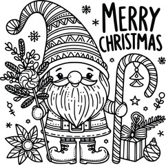 Christmas Gnome SVG – Cute Holiday Gnome Clipart for Festive Designs