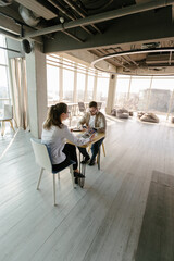 office workers working together