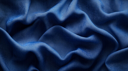 Obraz premium Richly Detailed Blue Felt Fabric Texture Background for Creative Use
