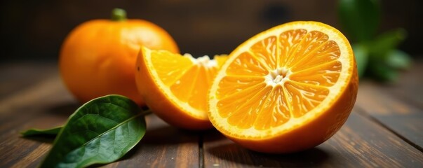 Luscious ripe orange, vibrant peel, segments visible , sweet, food, natural
