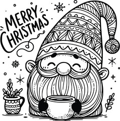 Christmas Gnome SVG – Cute Holiday Gnome Clipart for Festive Designs